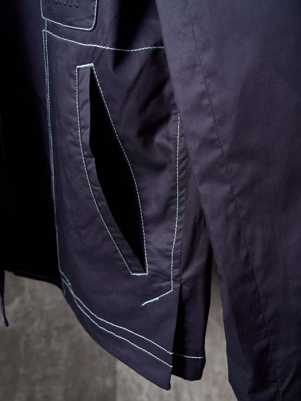 DIOR Navy Blue Pocket Embossed Work Jacket