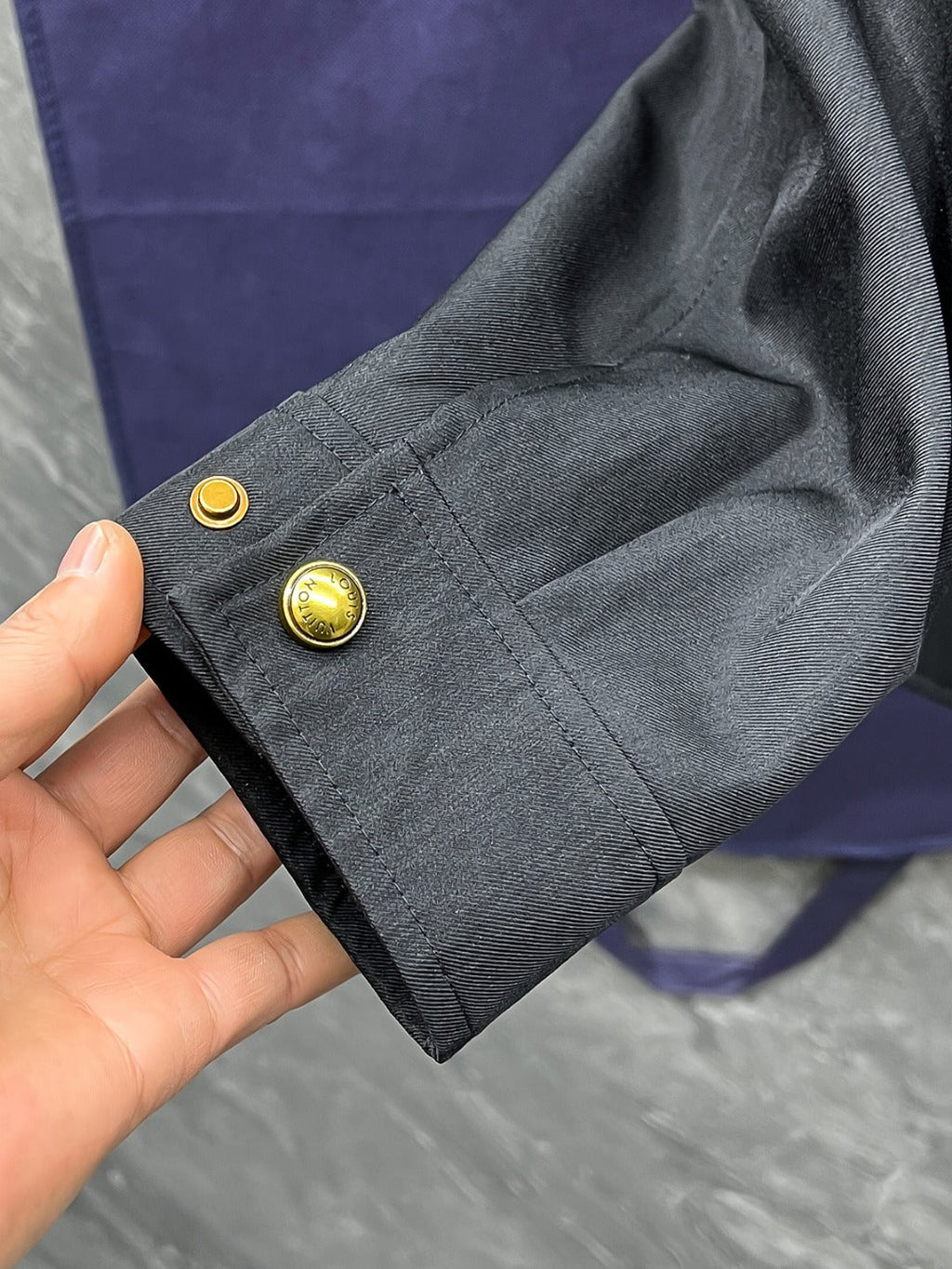 LV Mulberry Silk Acetate Embossed Jacket