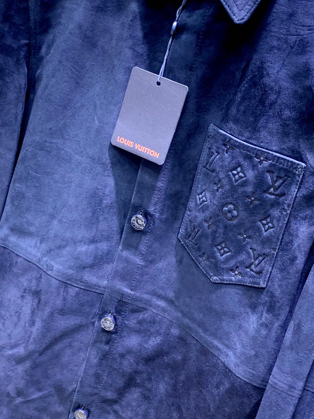 LV Suede Cowhide Shirt Jacket