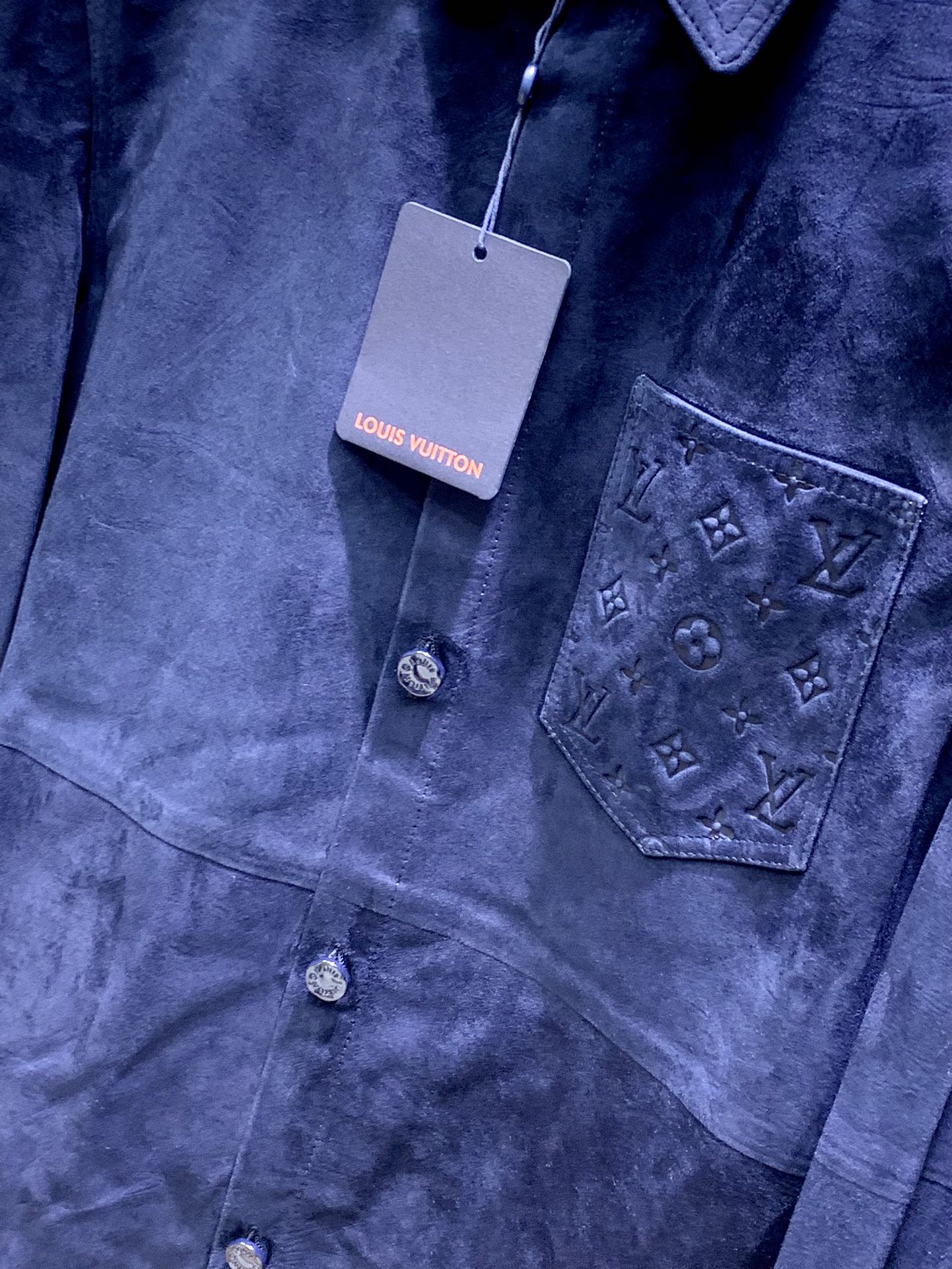 LV Suede Cowhide Shirt Jacket