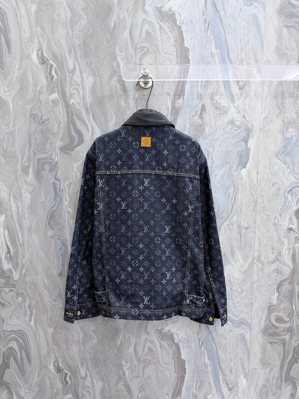 LV Monogram Lapel Zip Up Jacket