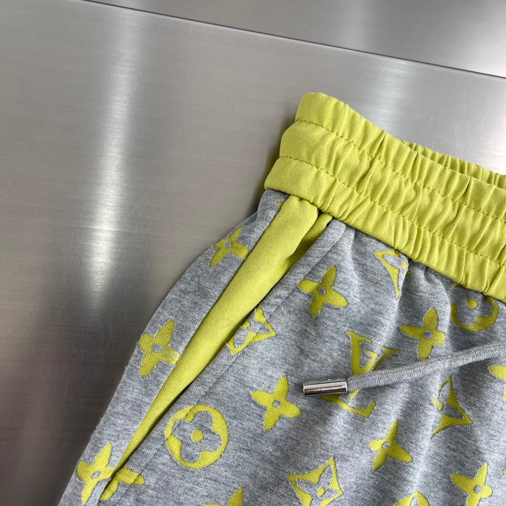 LV Burnout Patchwork Shorts