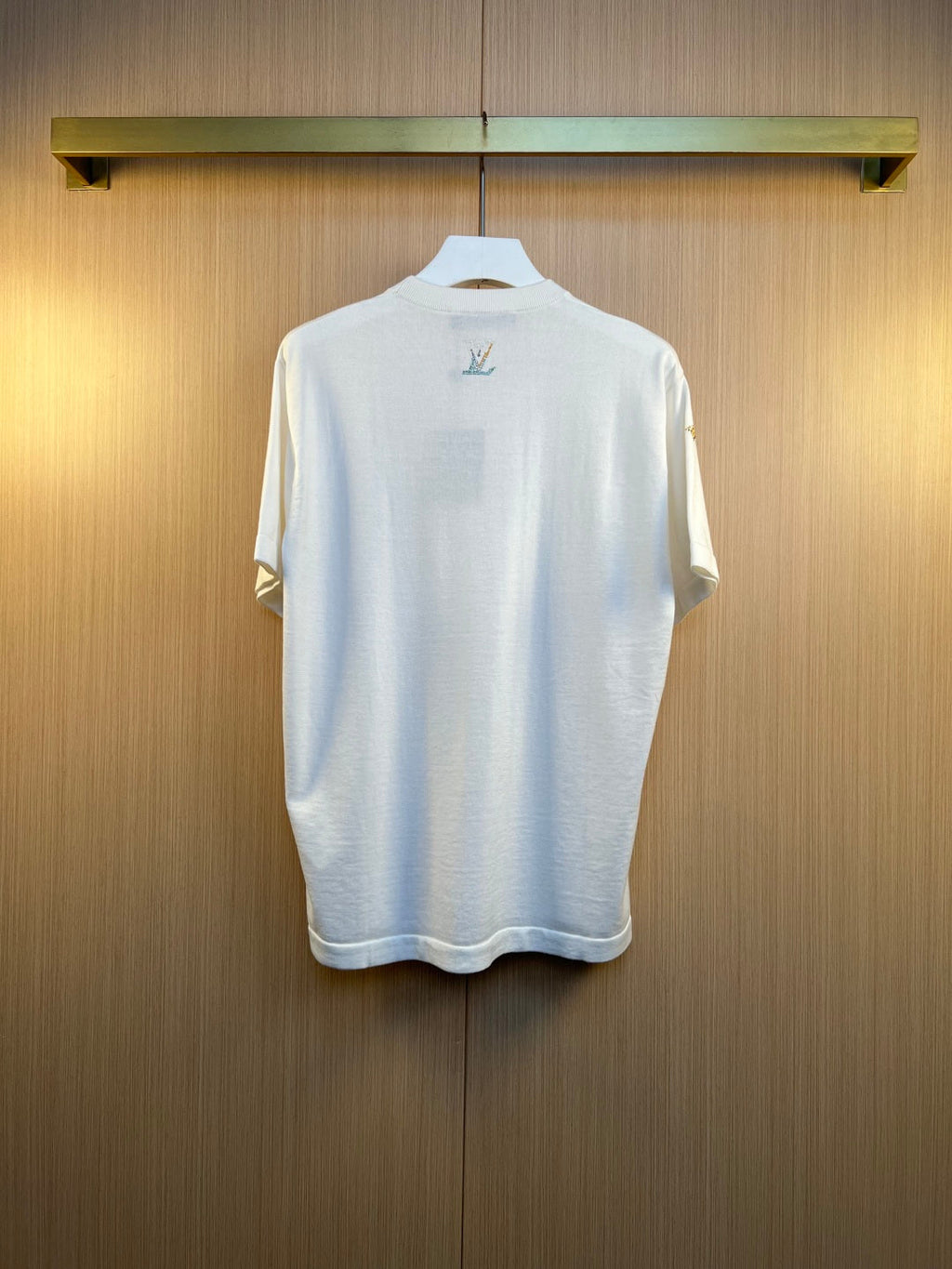 LV Diamond Knitted Short Sleeve T-shirt