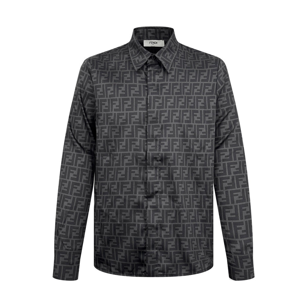 Fendi All-over FF Print Long-sleeved Shirt
