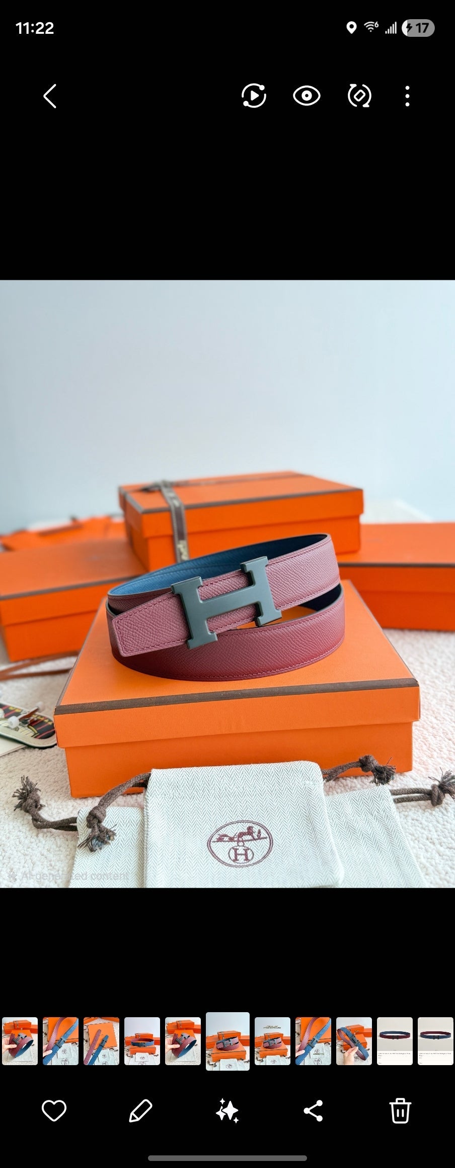 Hermes belt
