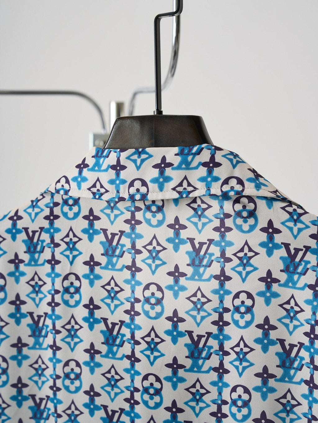 LV Mulberry Silk Shorts Sleeve Shirt