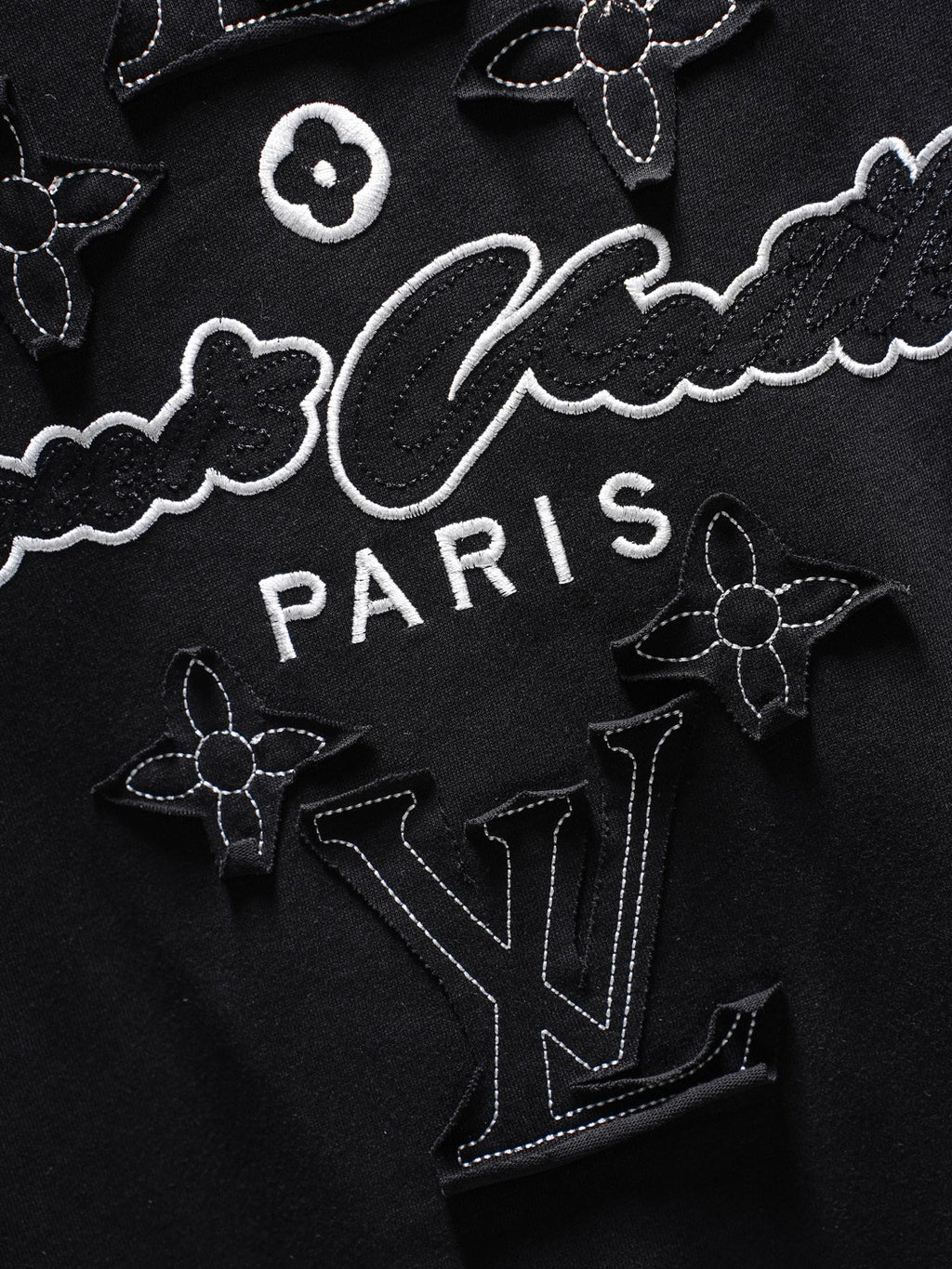 LV Applique Embroidered T-Shirt