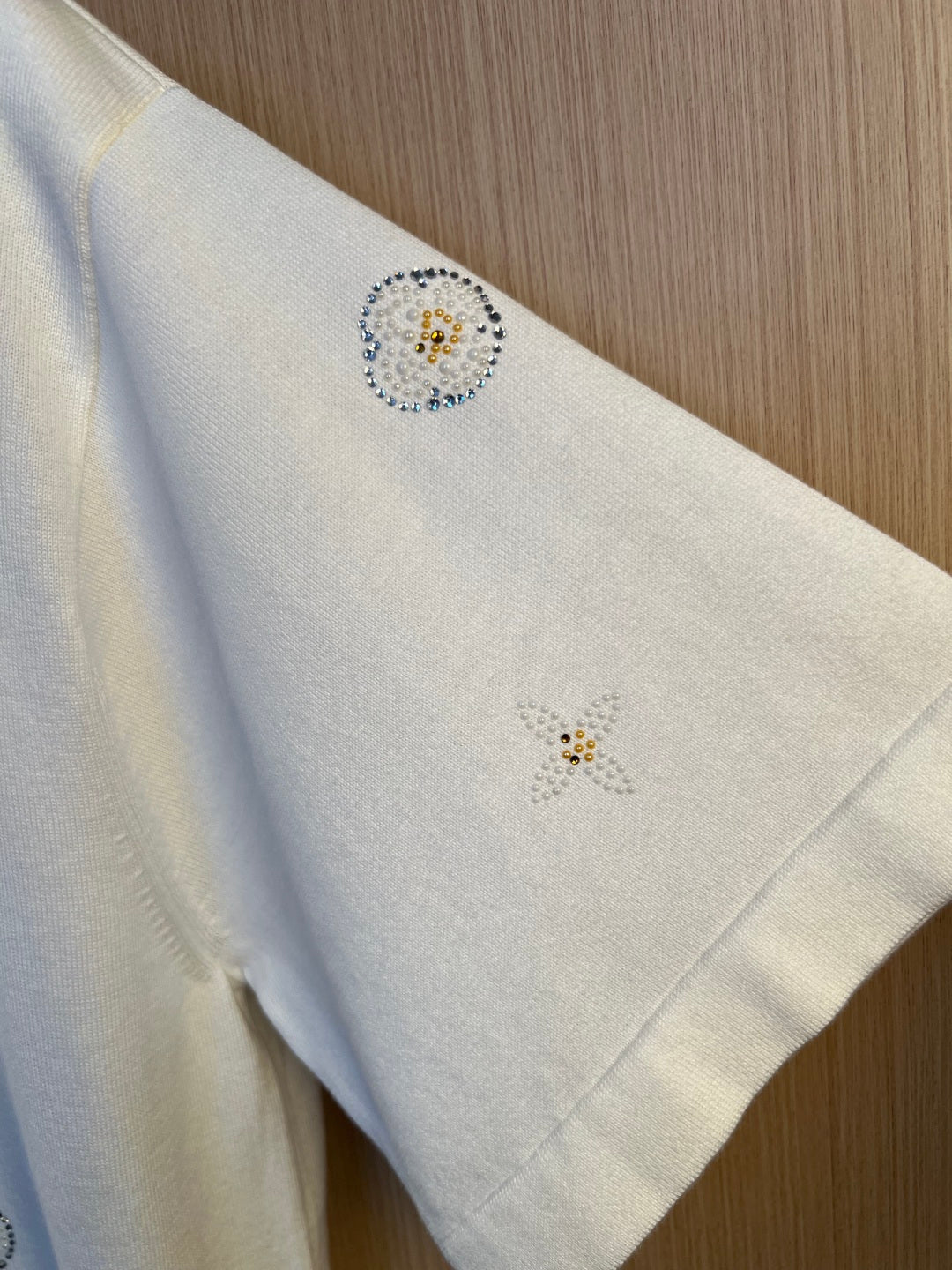 LV Diamond Knitted Short Sleeve T-shirt