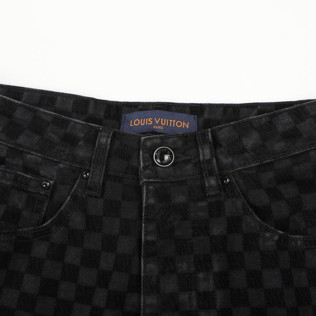 LV BLACK DENIM JEANS