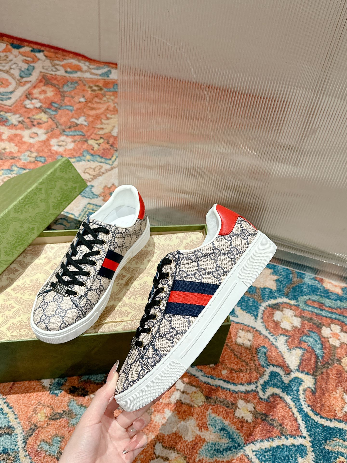 Men's GG Ace sneaker with Web