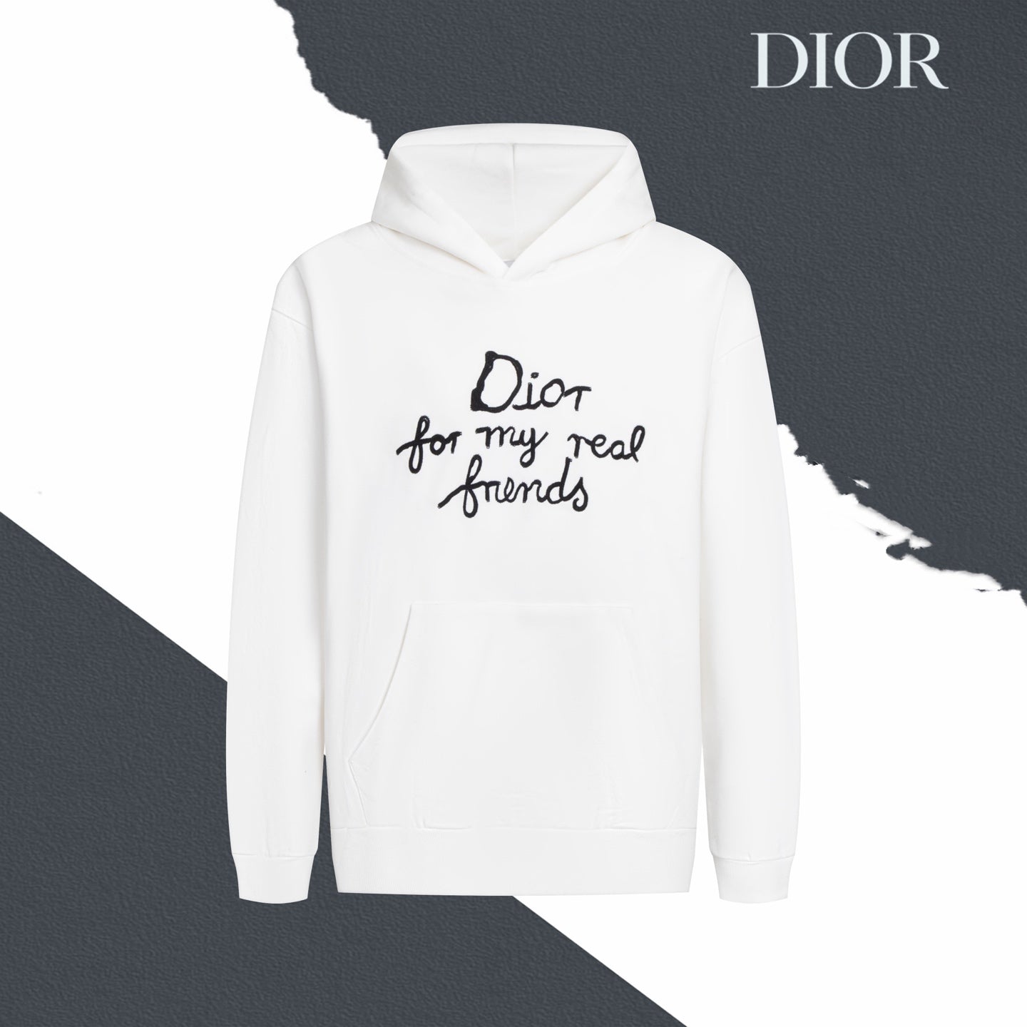 Dior embroidered Hoodie