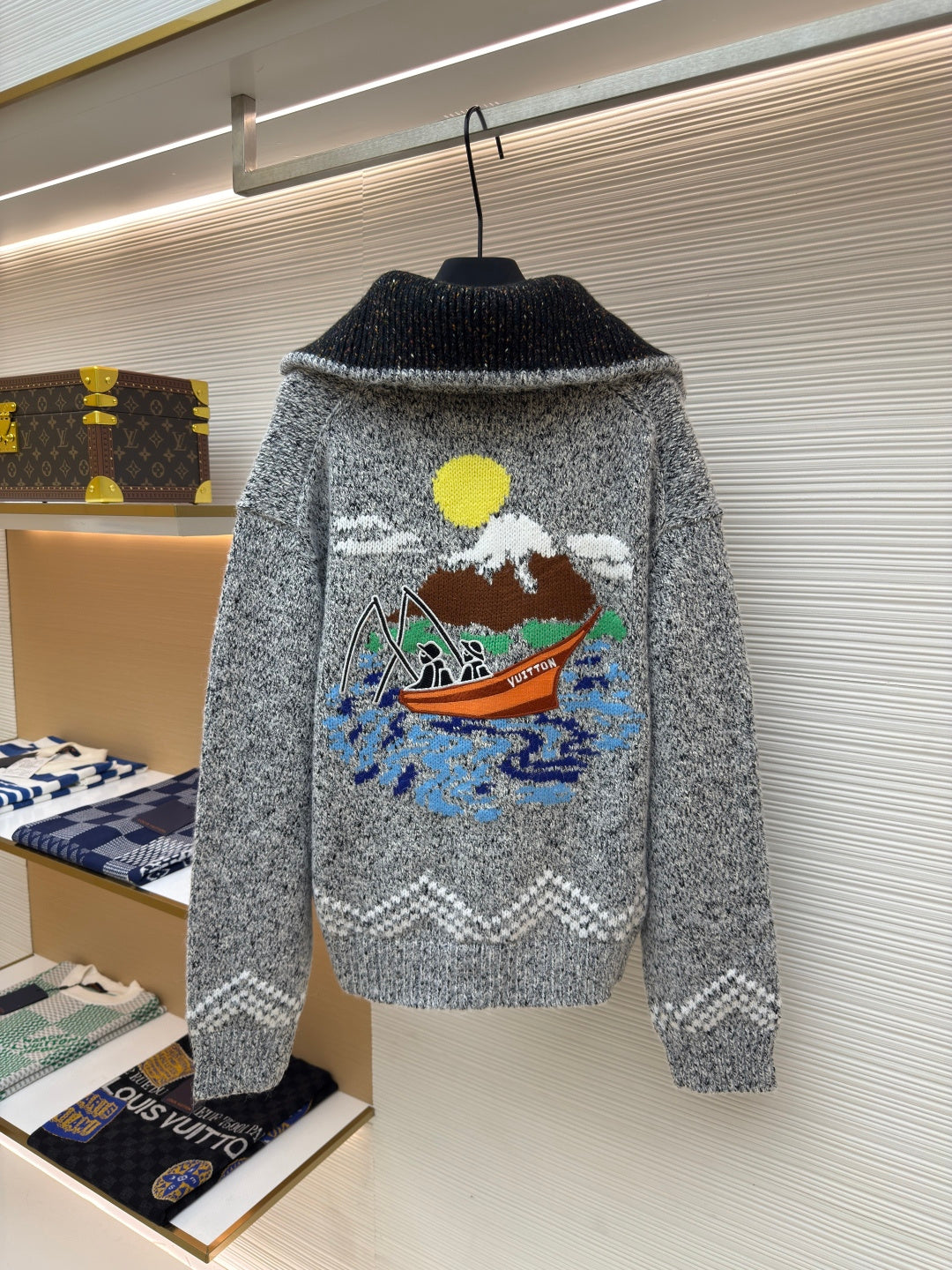 LV Pharrell Williams & Nigo Collab Knit Sweater