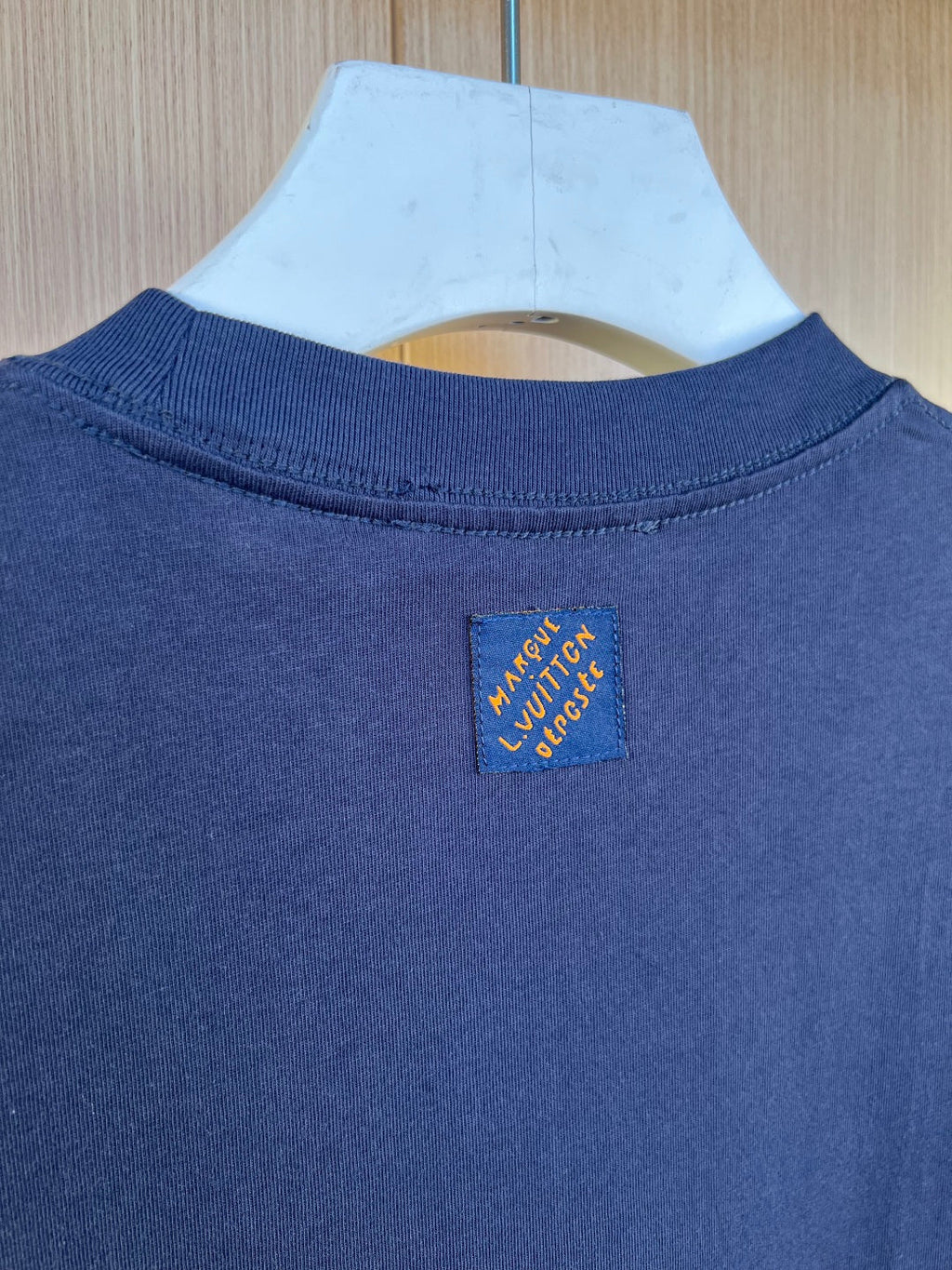LV Denim Embroidered T-Shirt