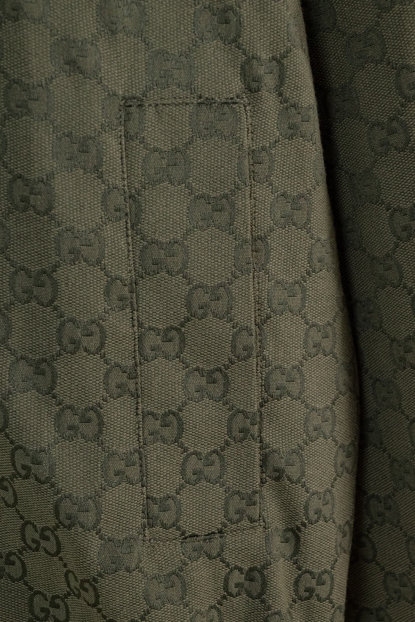 GG all-over jacquard stand collar jacket