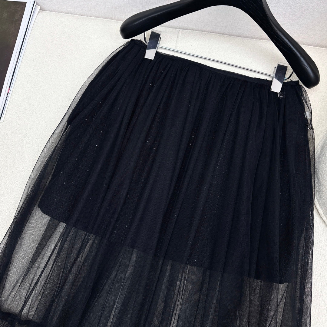 Chanel Woven Midi Skirt