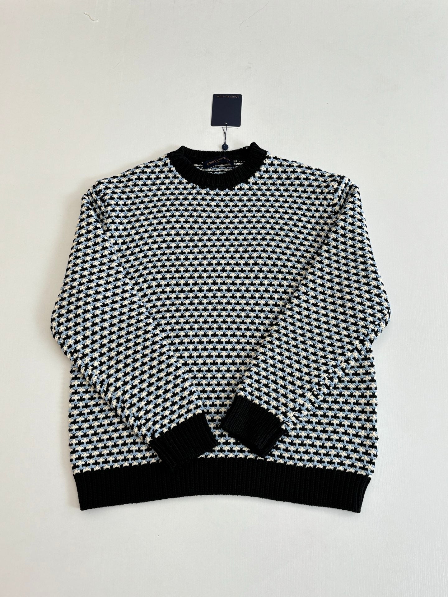 LV Houndstooth Color Knit Sweater