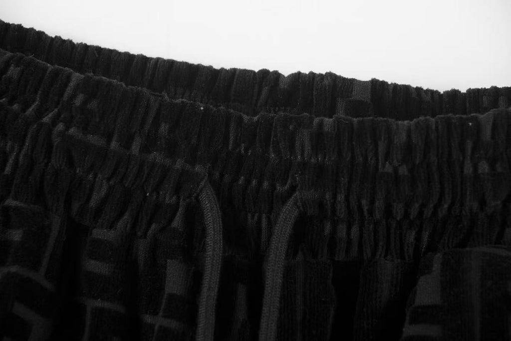 Fendi Mongram Jacquard Velvet Shorts