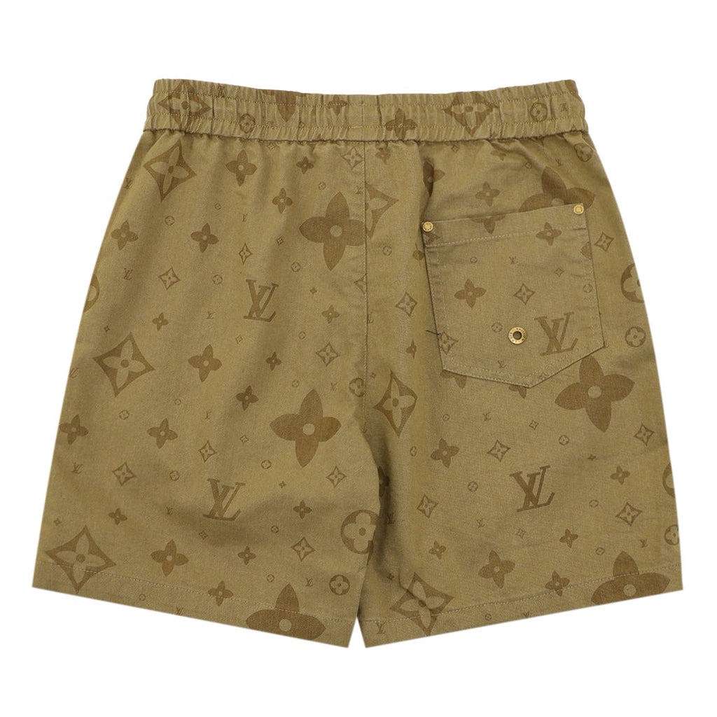 LV Monogram Print Shorts