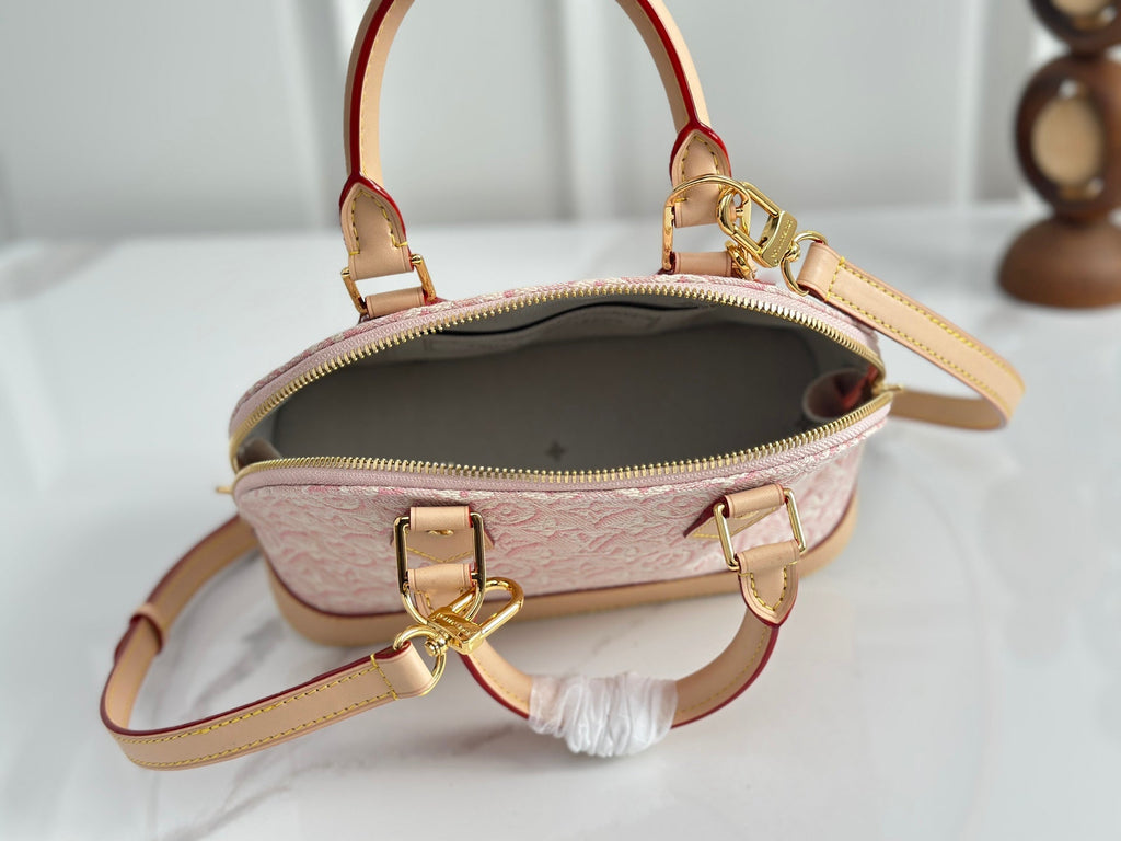 LV Jacquard Shell Handbag