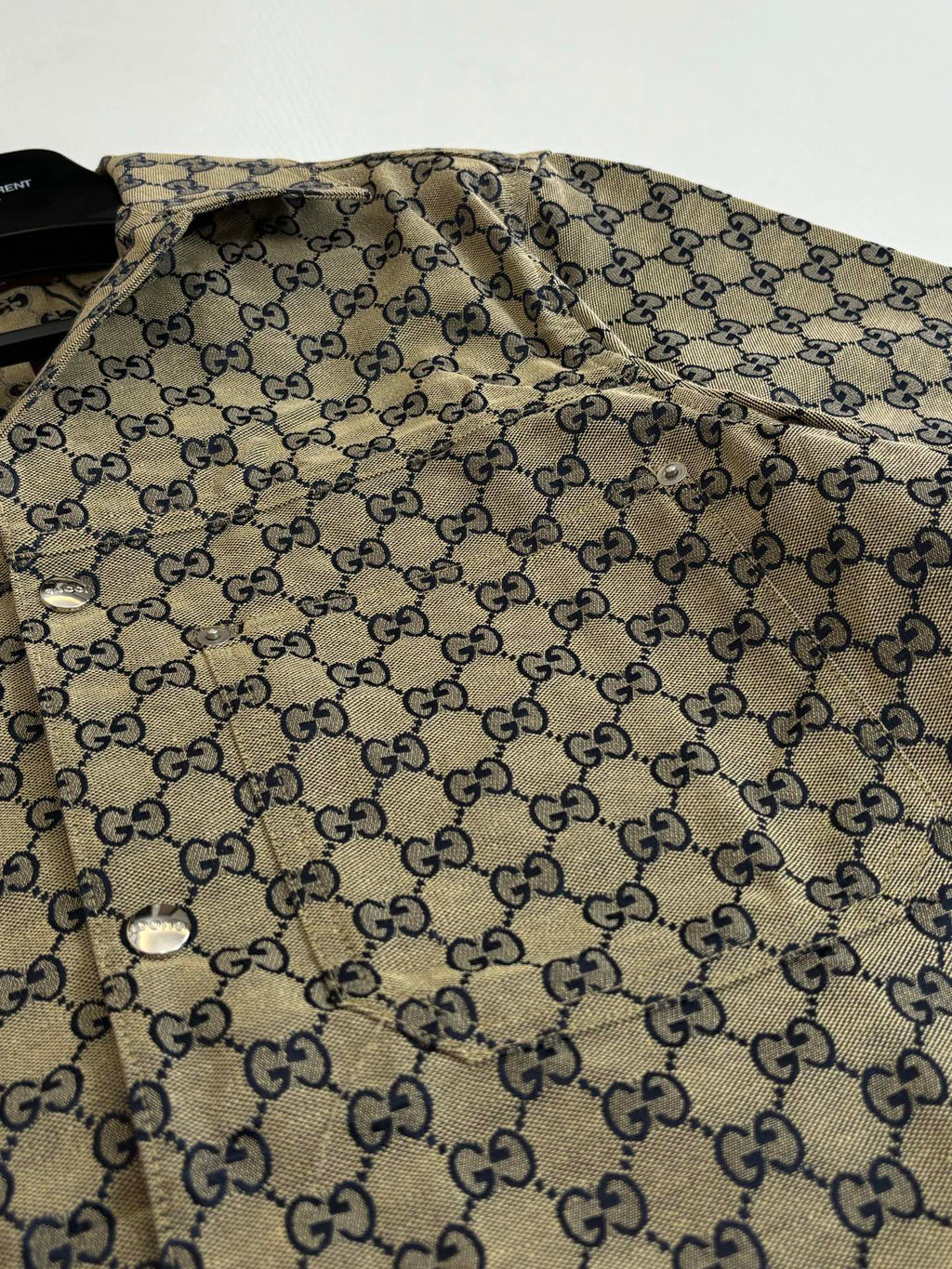 Gucci Double G All-over Jacquard Suit Short-Sleeve Shirt