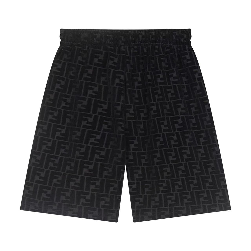 Fendi Mongram Jacquard Velvet Shorts