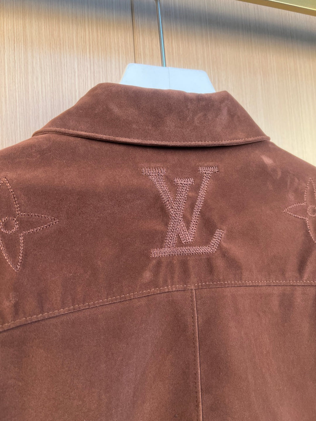 LV French velvet embroidered Monogram Cardigan Shirt
