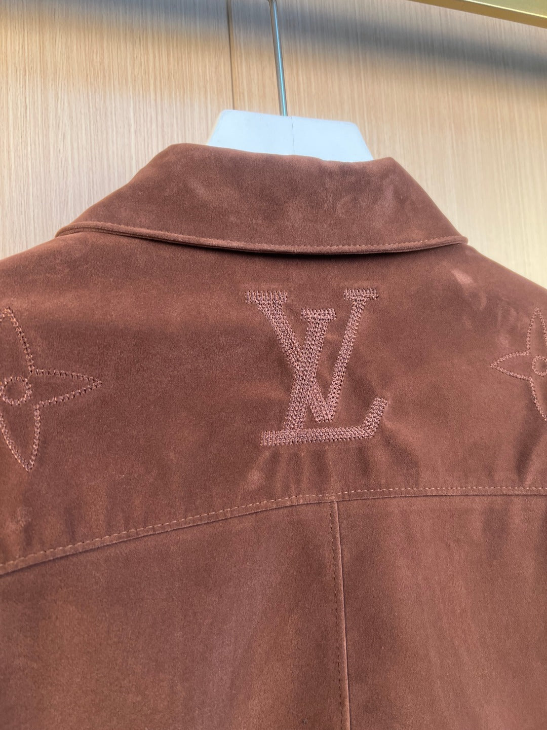 LV French velvet embroidered Monogram Cardigan Shirt