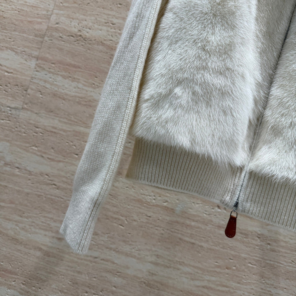 Loro Piana Mink-Trimmed Jacket