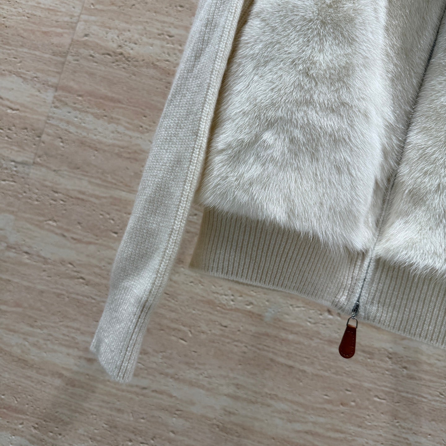 Loro Piana Mink-Trimmed Jacket