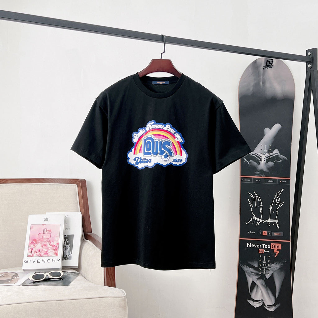 LV Rainbow Cloud Short Sleeve T-Shirt