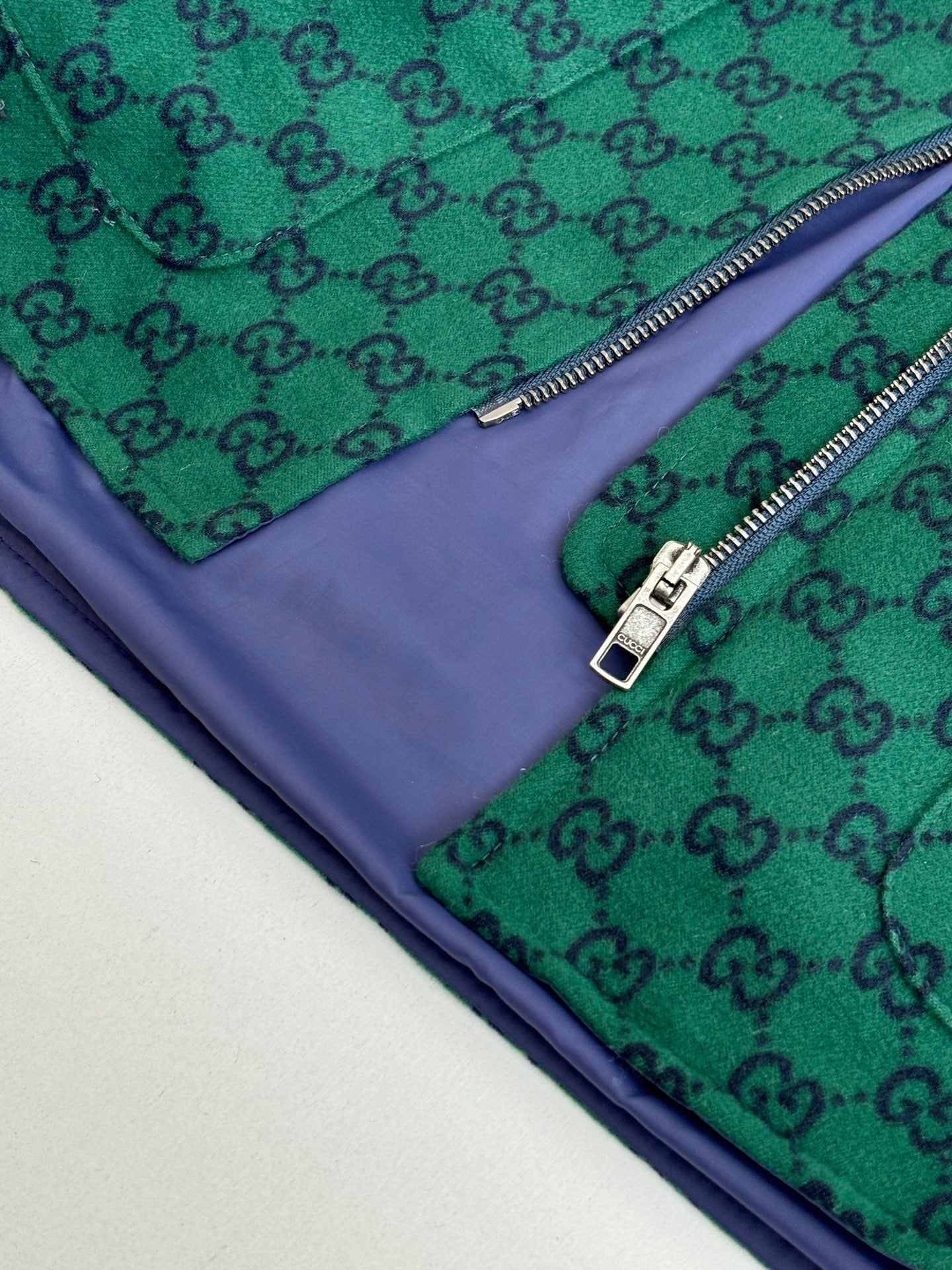 Gucci Monogram Double G Wool Jacket