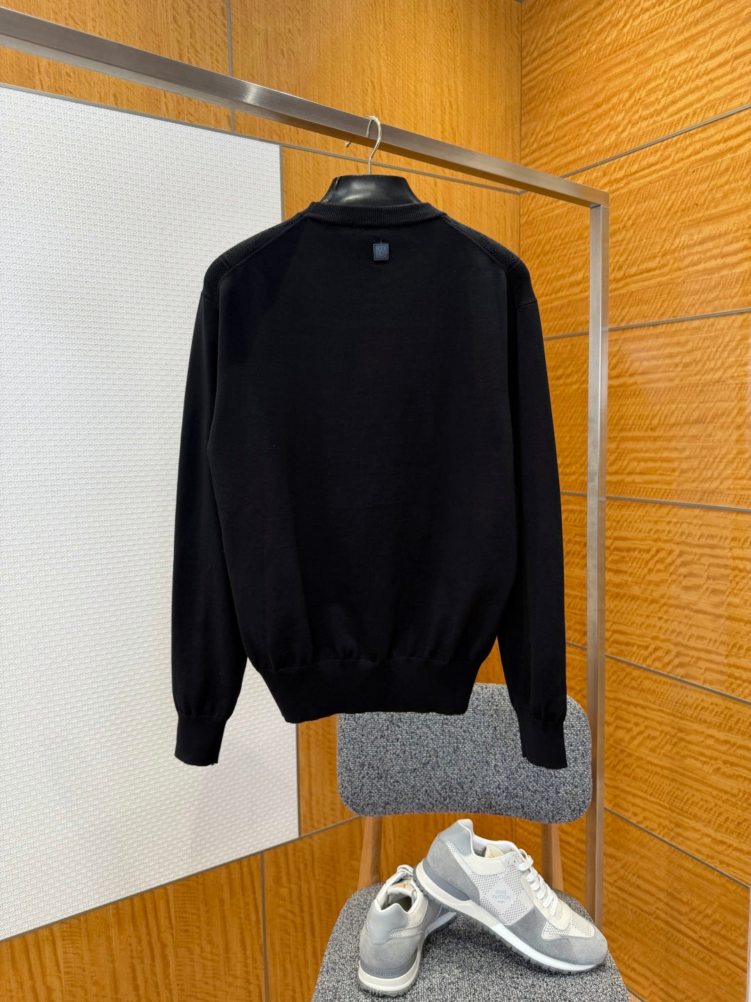 LV Jacquard Patchwork Kniy Sweater