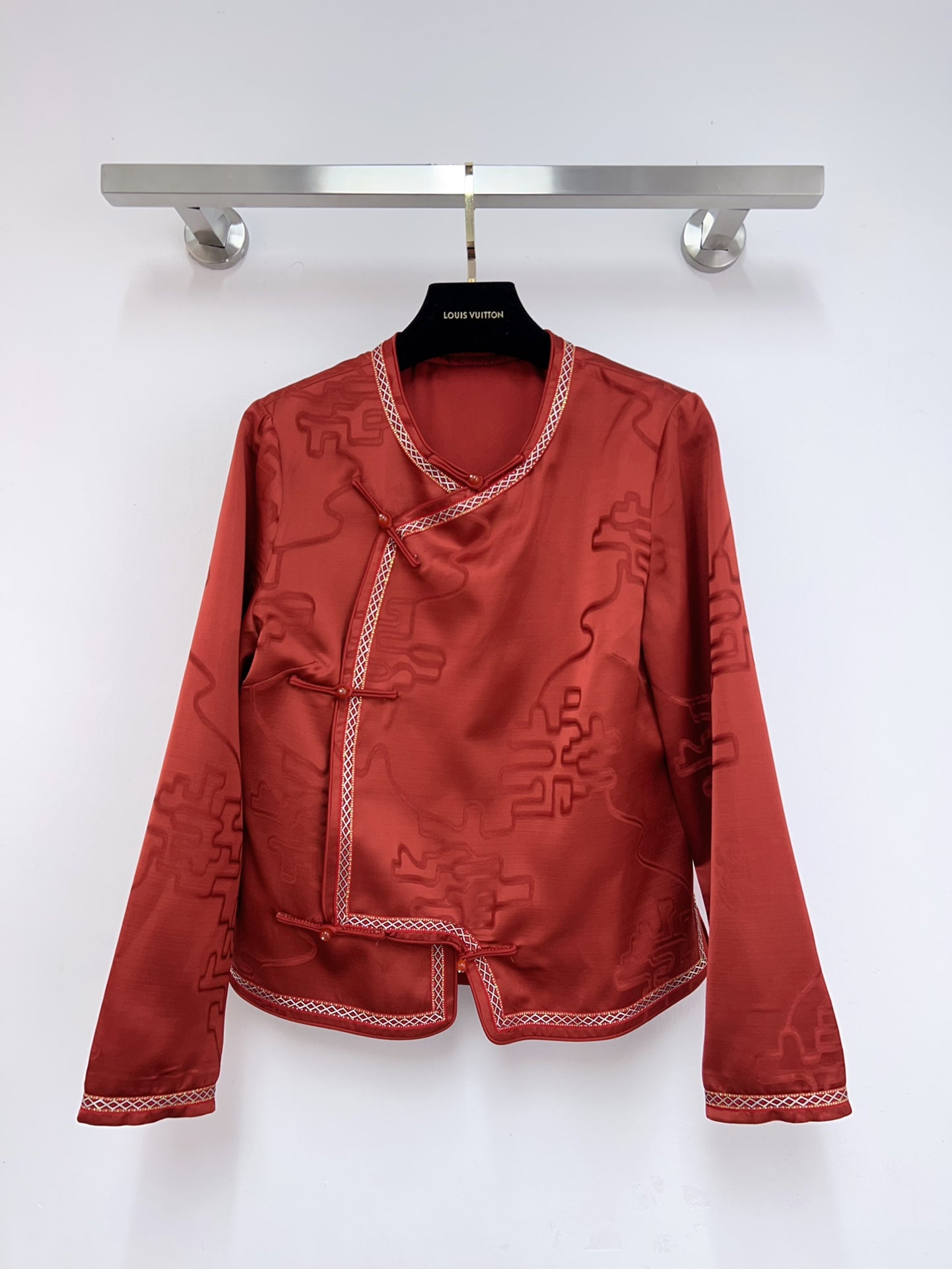 Women's Dior Chinese Style Embosse Shirt