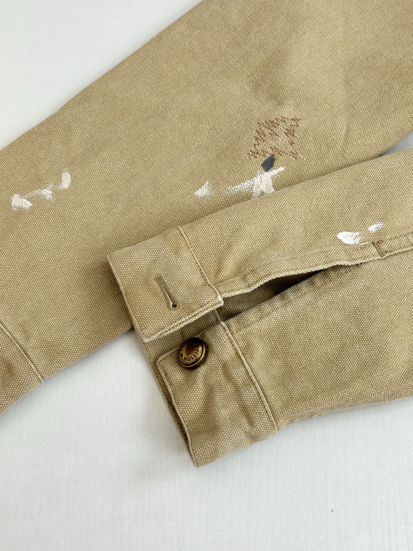 LV Distressed Workwear Denim Jacket
