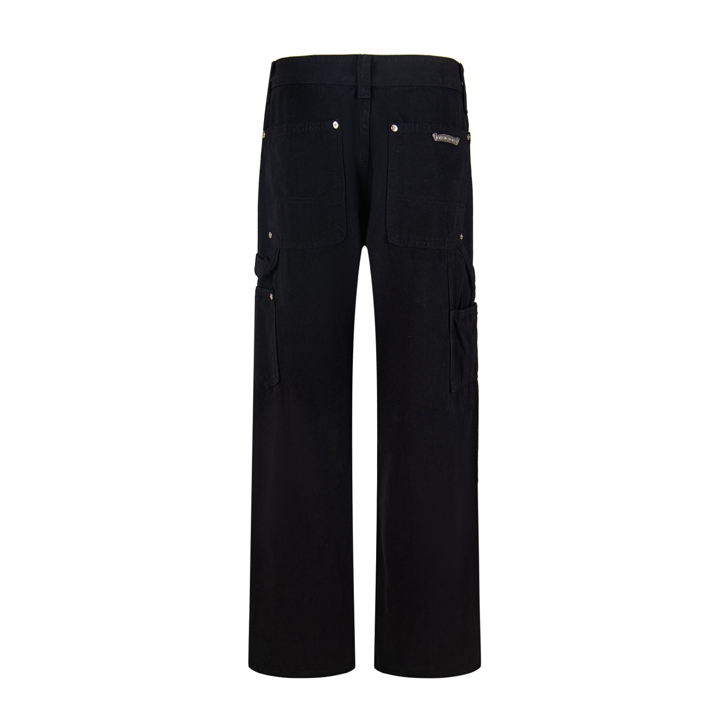 CH Logging Patchwork Leather Washed Jeans
