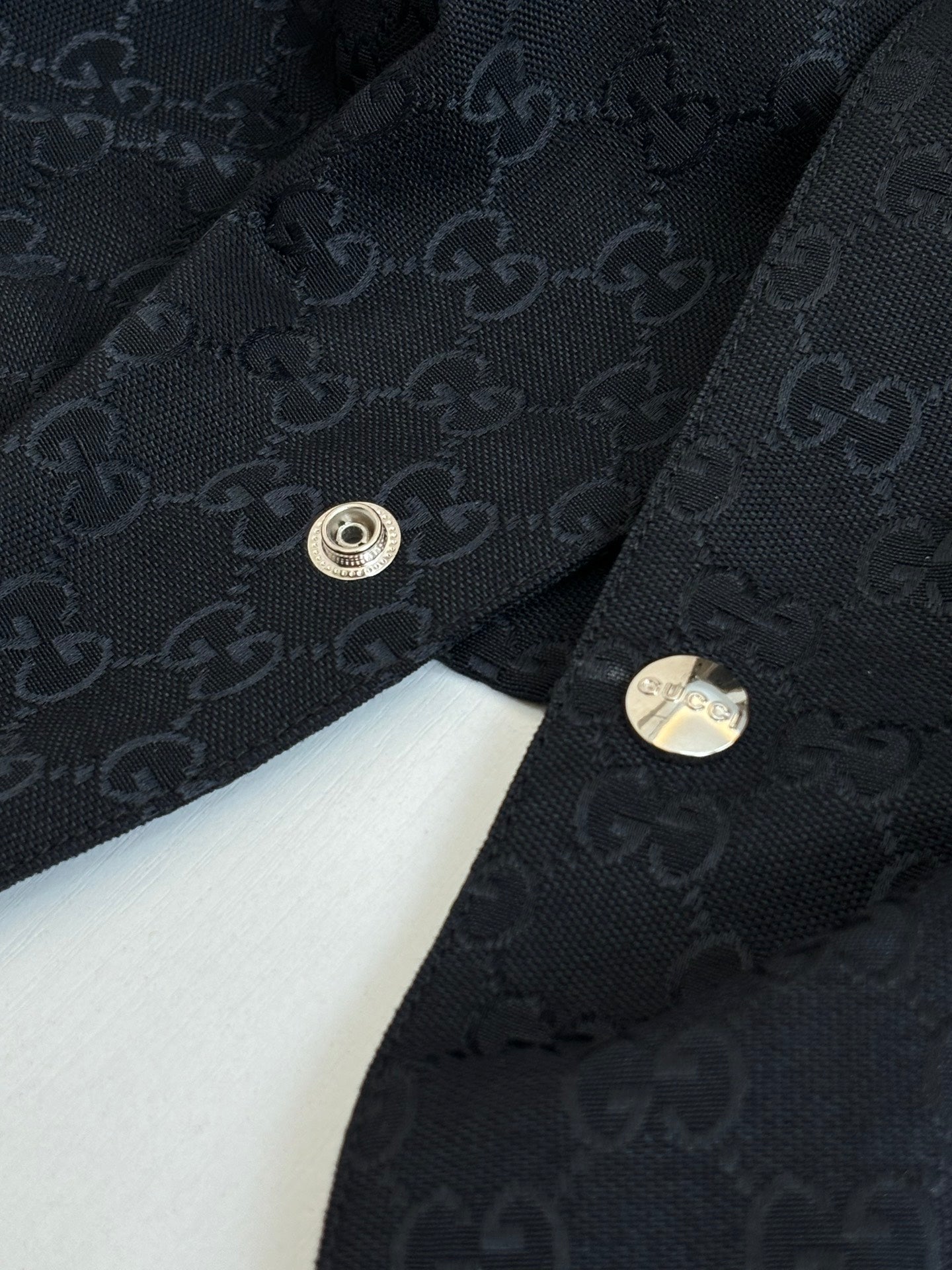 Gucci Double G All-over Jacquard Suit Short-Sleeve Shirt
