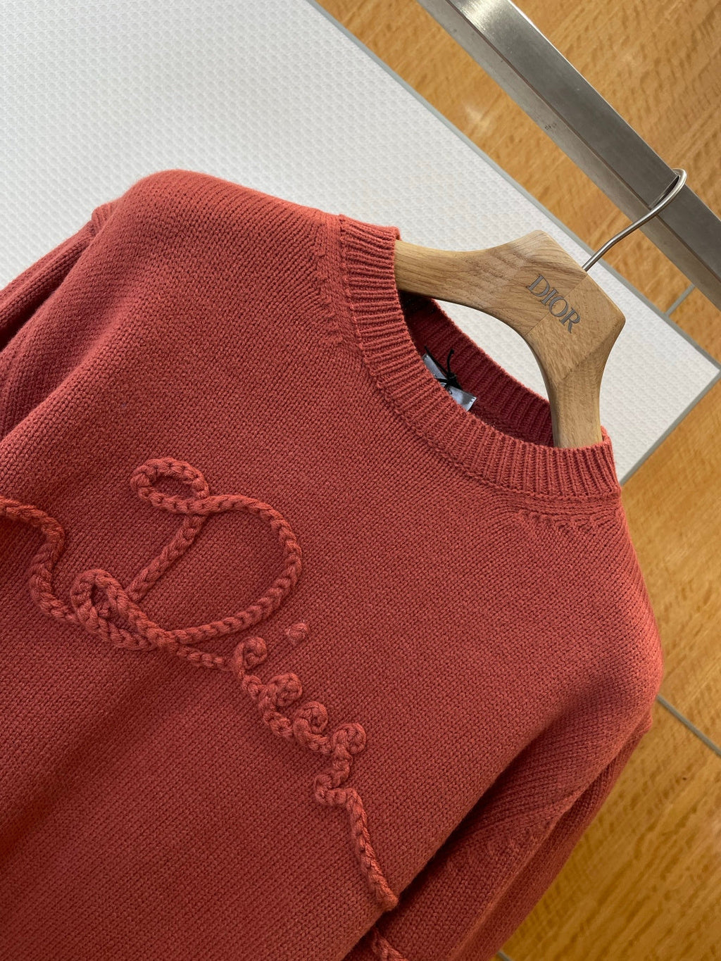 Dior Embossed Letter Knit Sweater