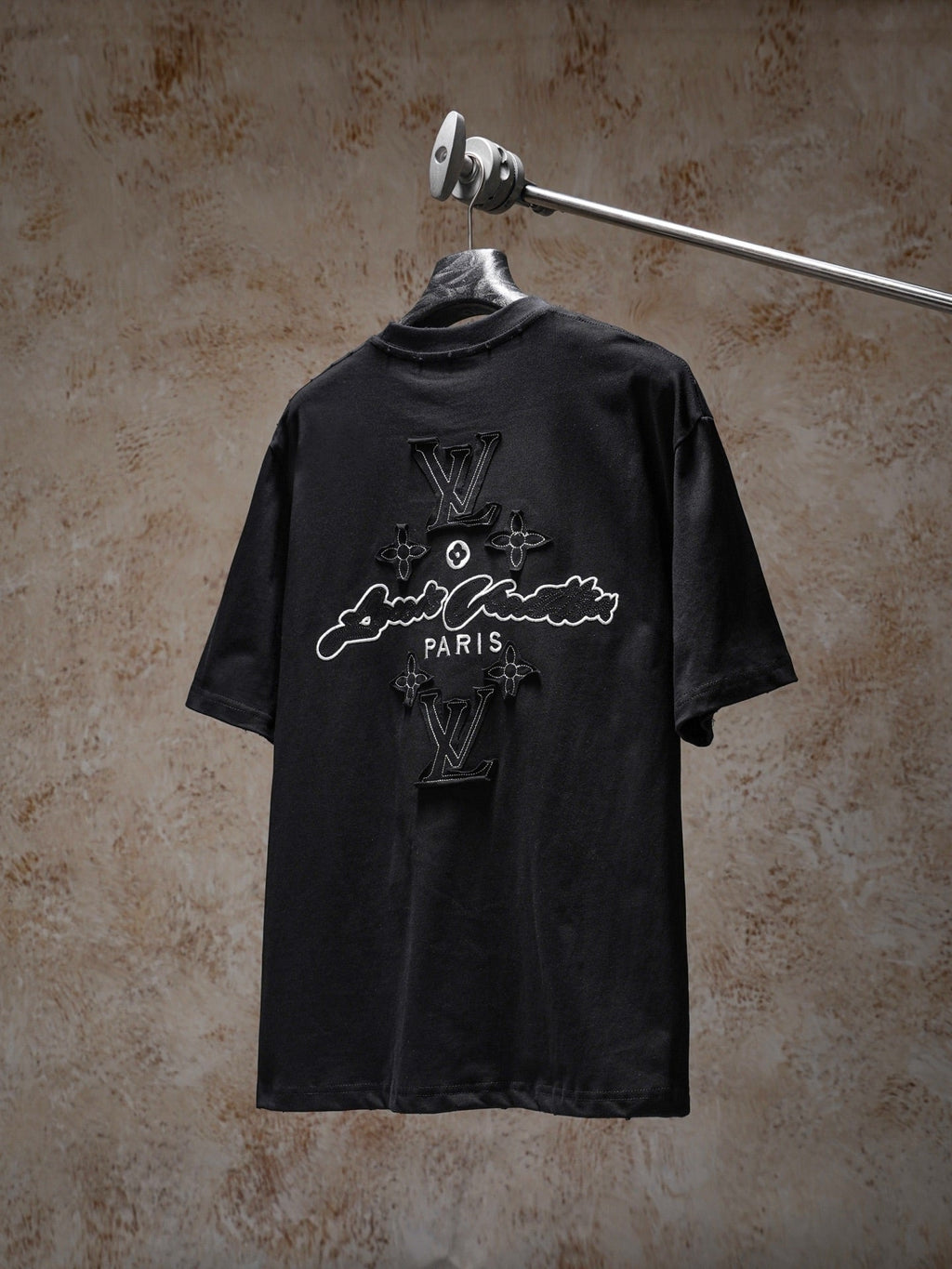 LV Applique Embroidered T-Shirt