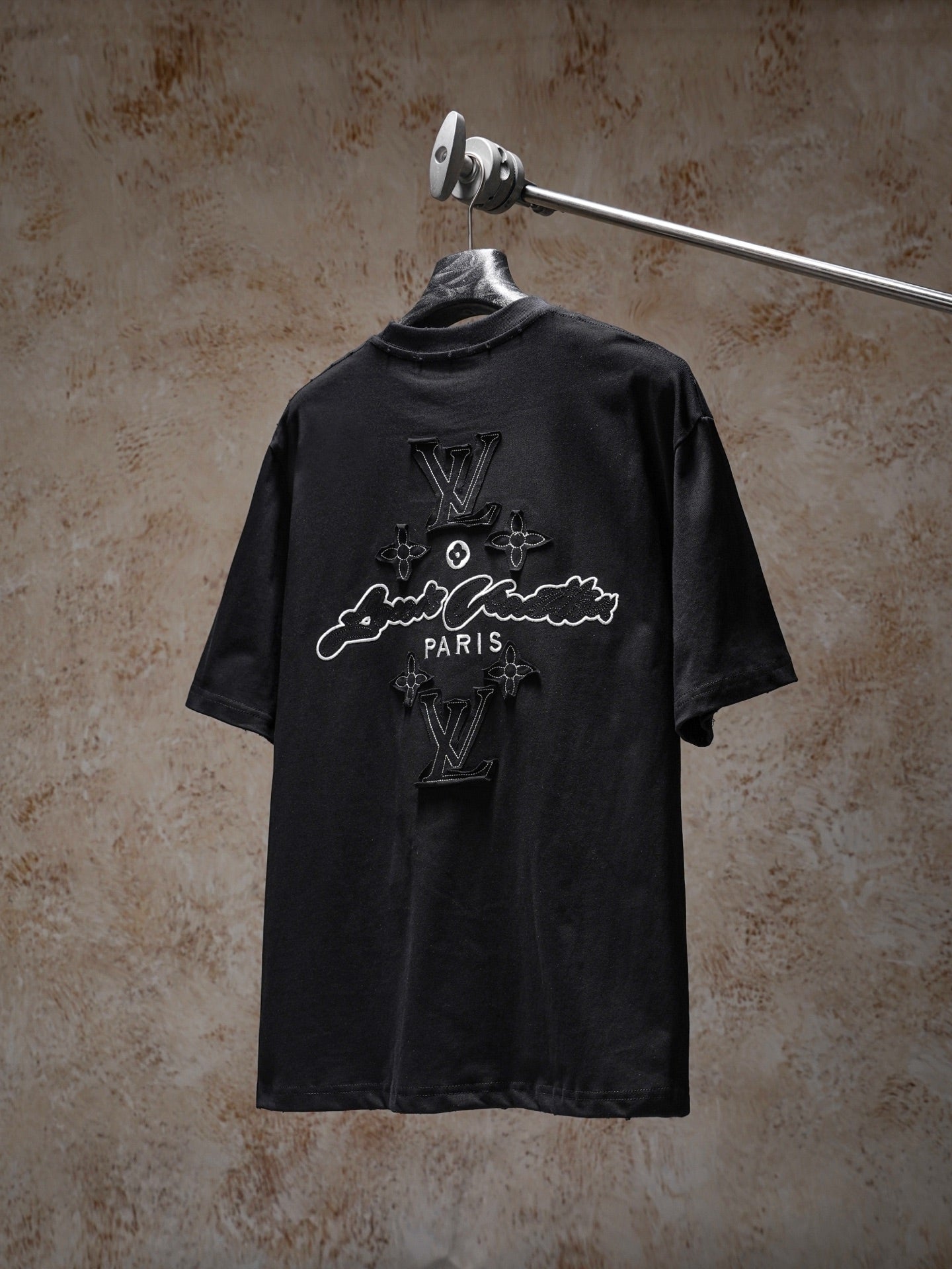 LV Applique Embroidered T-Shirt