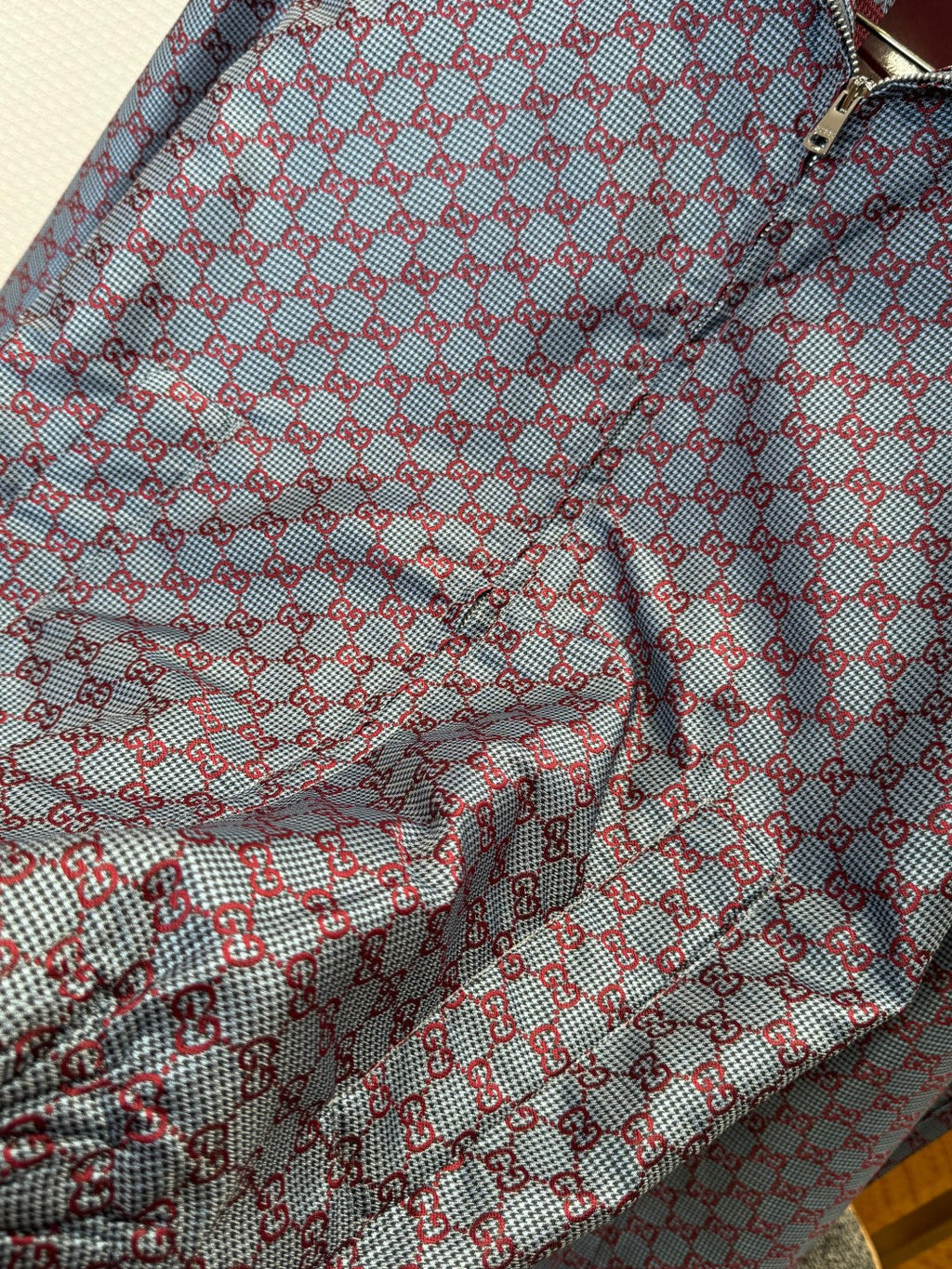 Gucci All-over Print Jacket and Straight Leg Suit