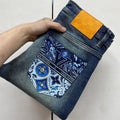 LV Slim Fit Straight-Leg Jeans
