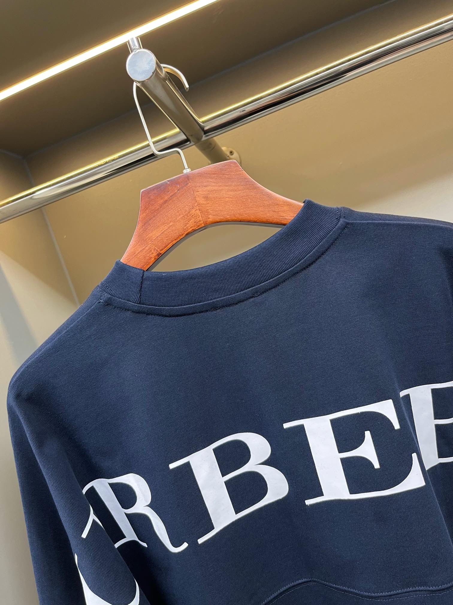 Burberry Back Letter Cre Neck Sweatshirt