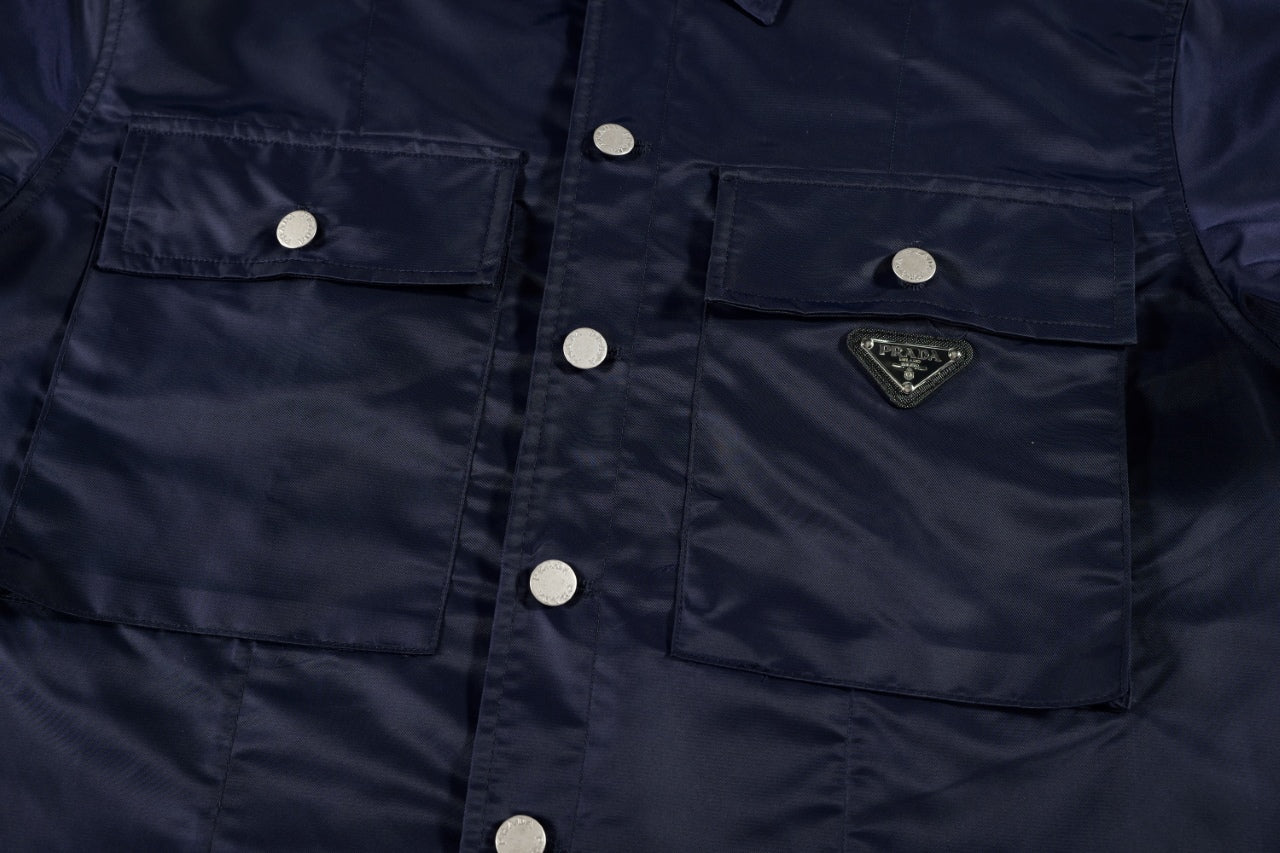 Prada Double Pocket Short-Sleeve Shirt