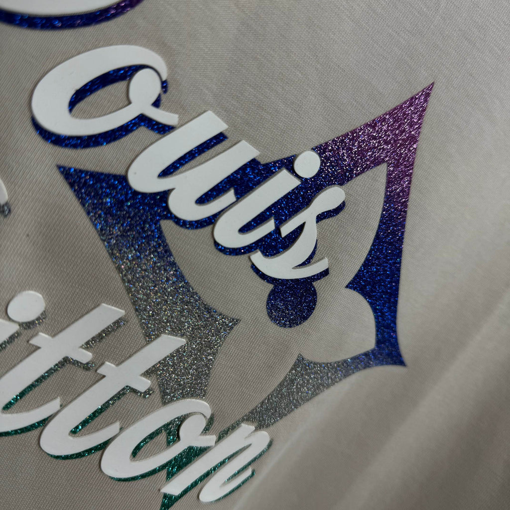 LV letter 3D Plate Silicon T shirt