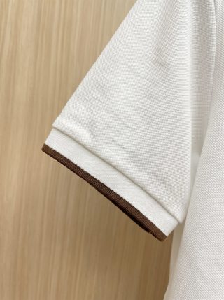 Gucci Embroidered Collar Polo Shirt