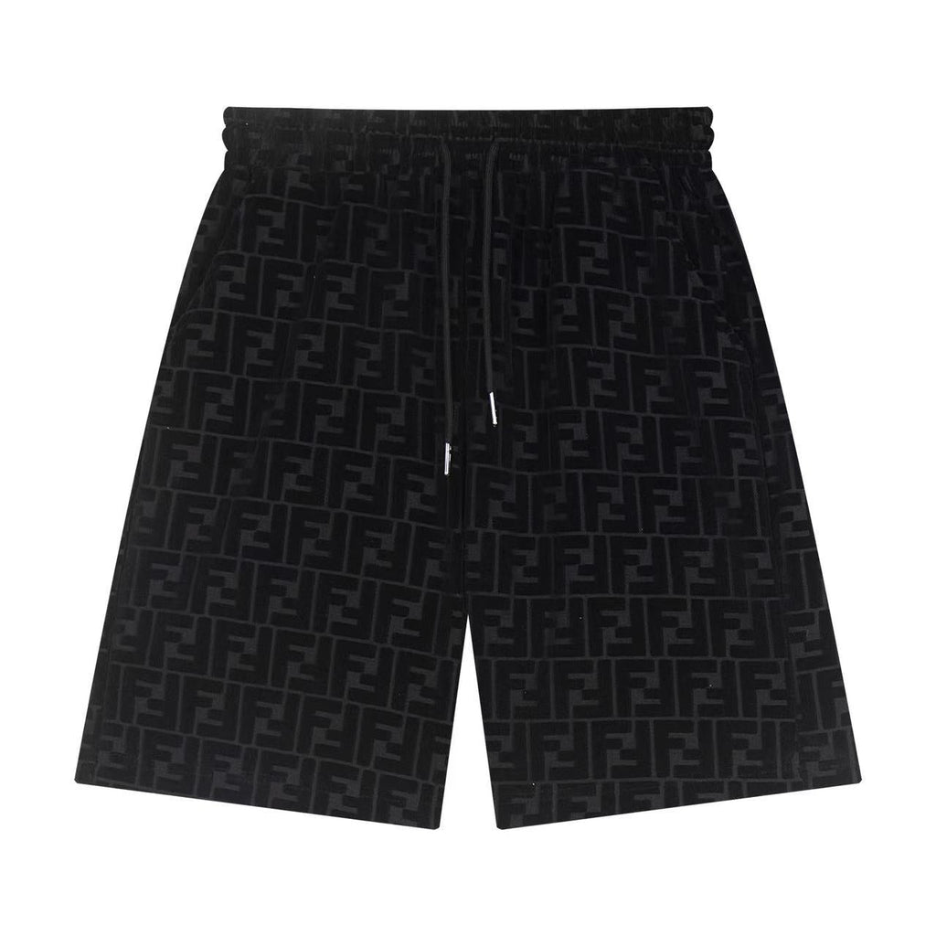 Fendi Mongram Jacquard Velvet Shorts