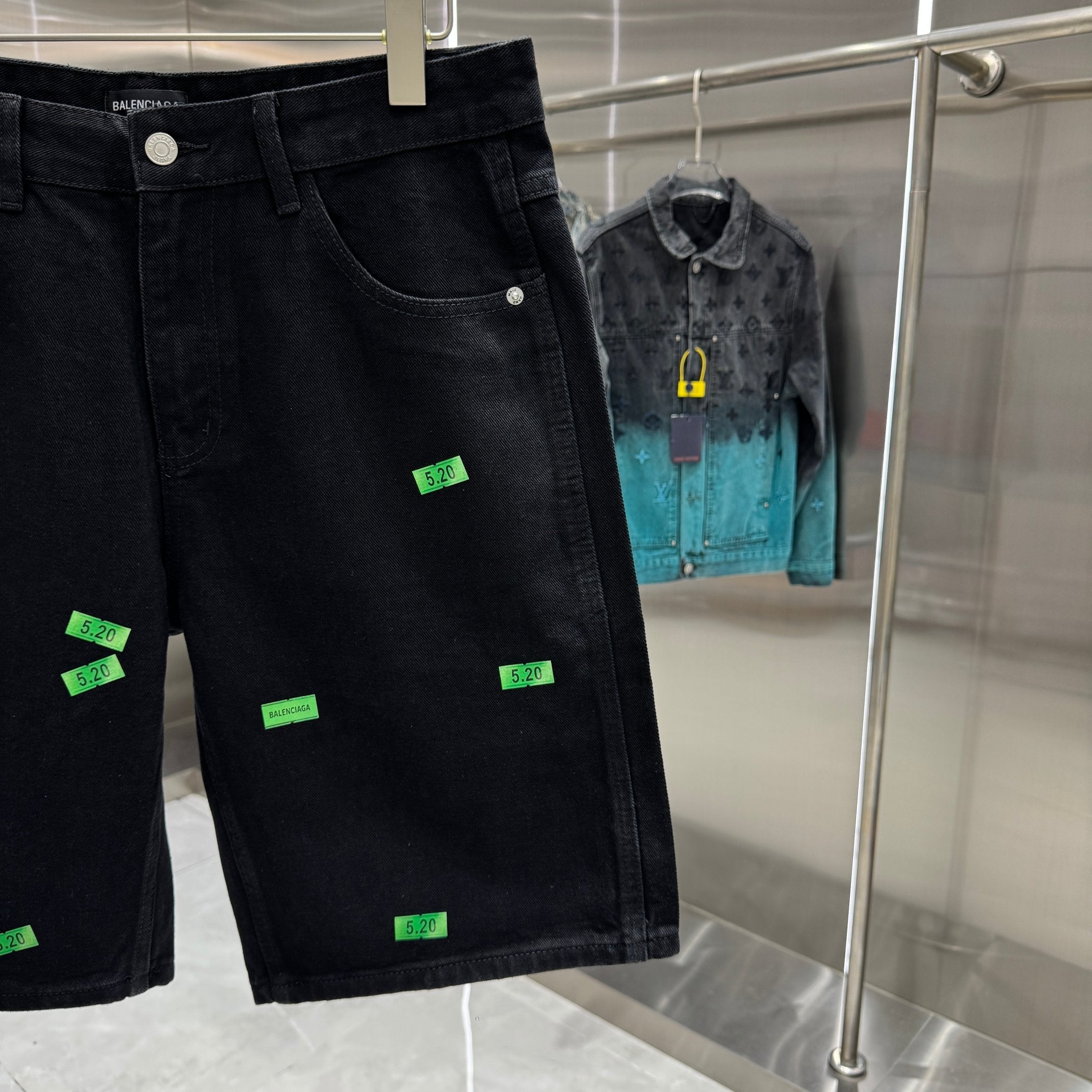 Balenciaga Denim Shorts
