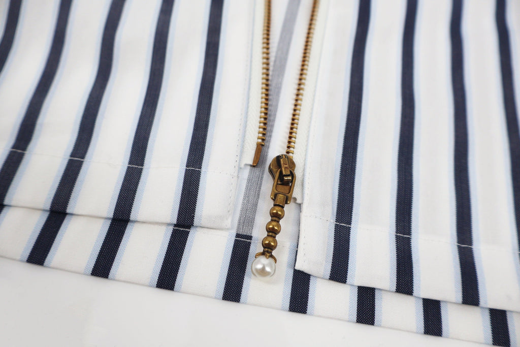 LV Striped Zipper Shirt