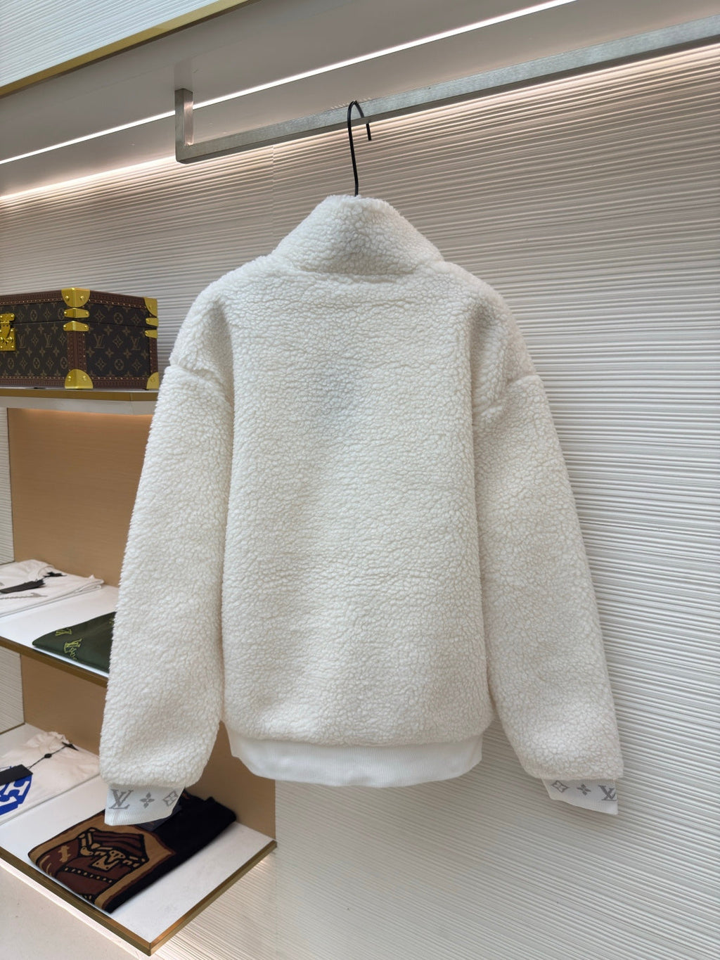 LV Knit Zip-Up Sweater