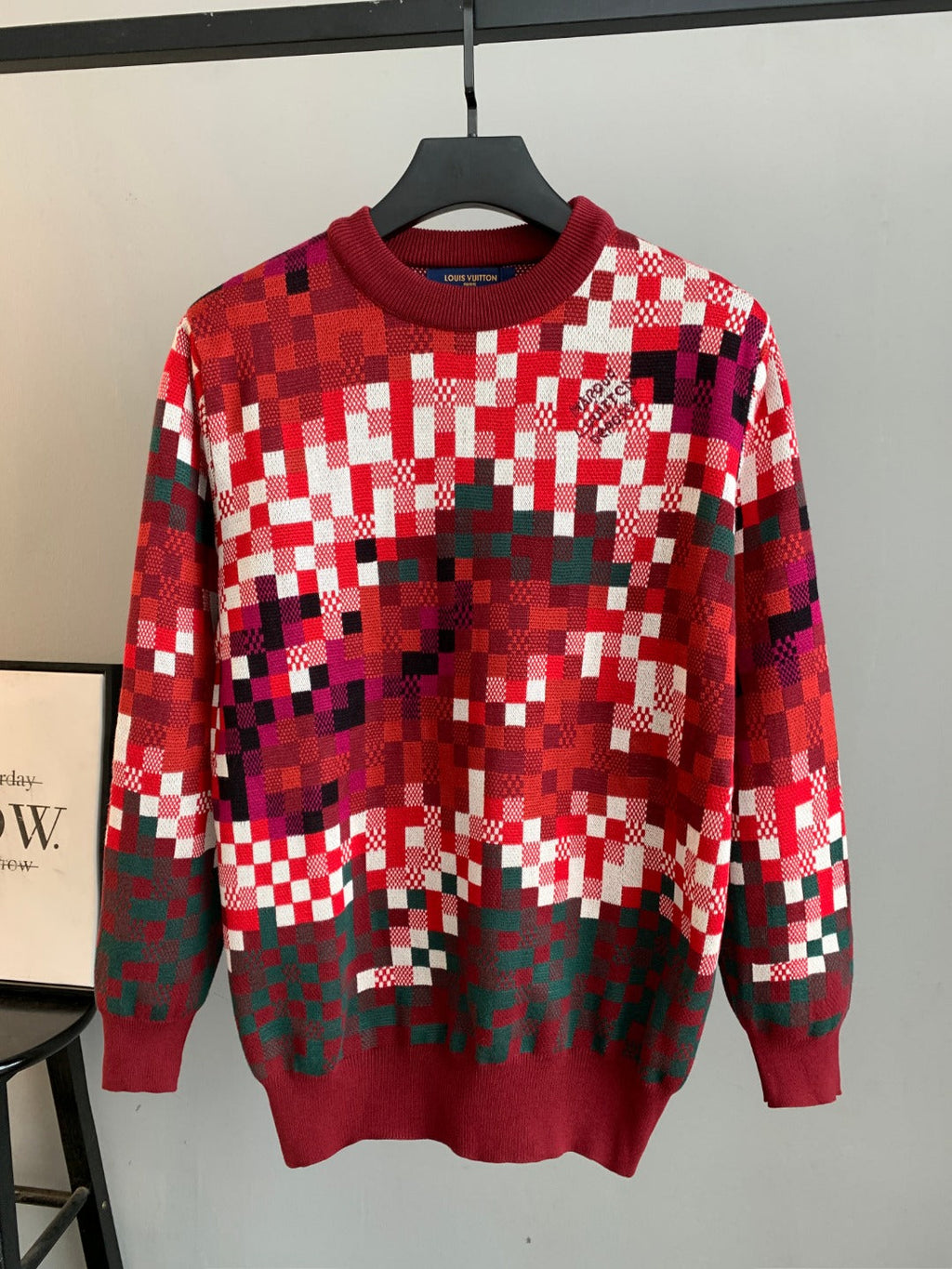 LV Camouflage Mosaic Knit Sweater